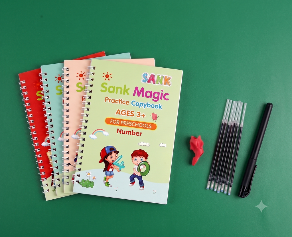 ChildLearn Little Writer's Toolkit ( Drawing,Maths,Alphabet,Number) 8+ Reusable