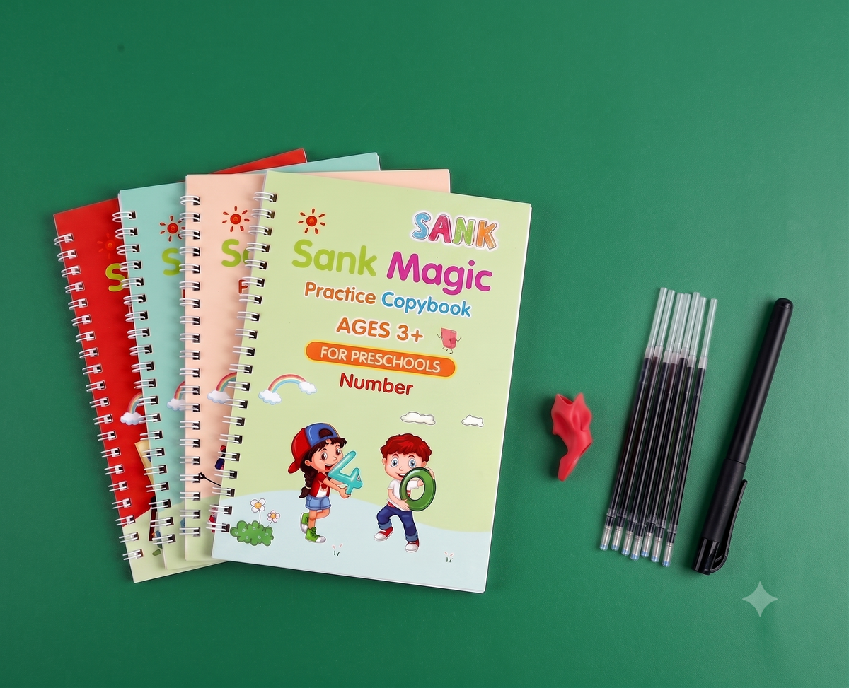 ChildLearn Little Writer's Toolkit ( Drawing,Maths,Alphabet,Number) 8+ Reusable