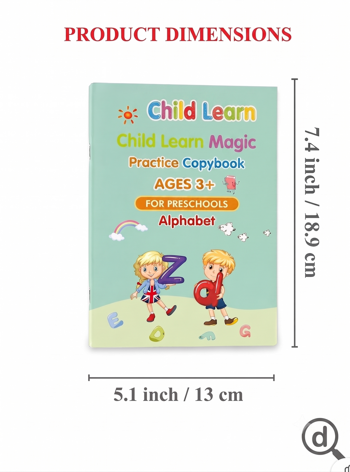ChildLearn Little Writer's Toolkit ( Drawing,Maths,Alphabet,Number) 8+ Reusable